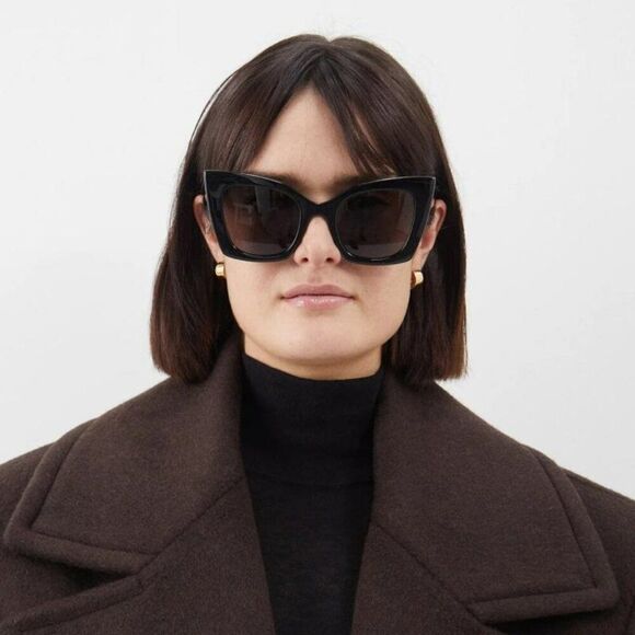 NEW Saint Laurent SL552 008 Havana Grey Cat Eye Women Sunglasses main image 11